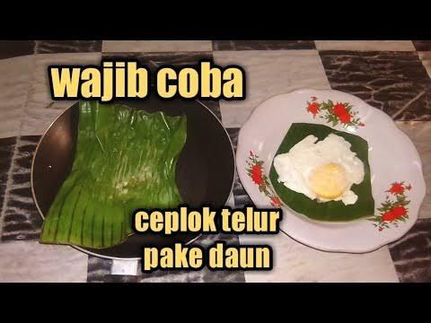 Minyak Goreng Mahal, Yuk Masak Telor Pakai Daun Pisang!