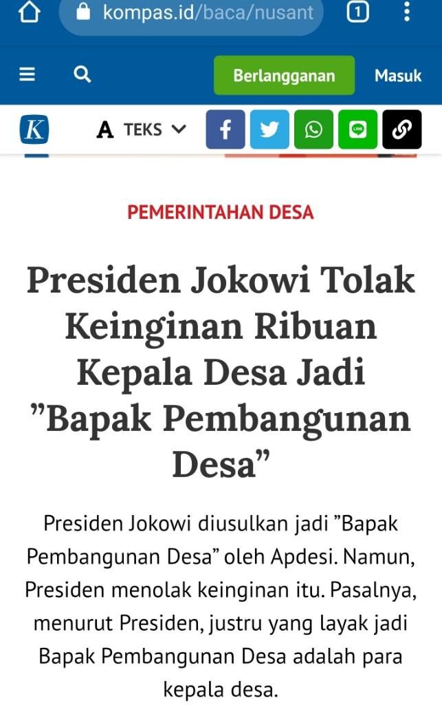 Rp468,6 Triliun Dana Desa di Era Jokowi Dinilai Efektif Wujudkan Pemerataan Ekonomi