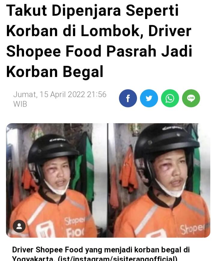 Beginilah Akibat dari Korban Begal yang Malah Jadi Tersangka