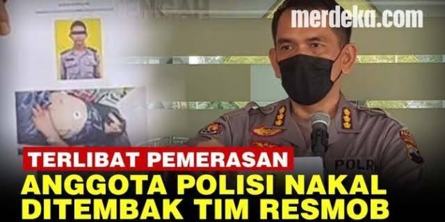 Polisi Tembak Oknum Polisi Pemeras Warga! Kaya Film Action