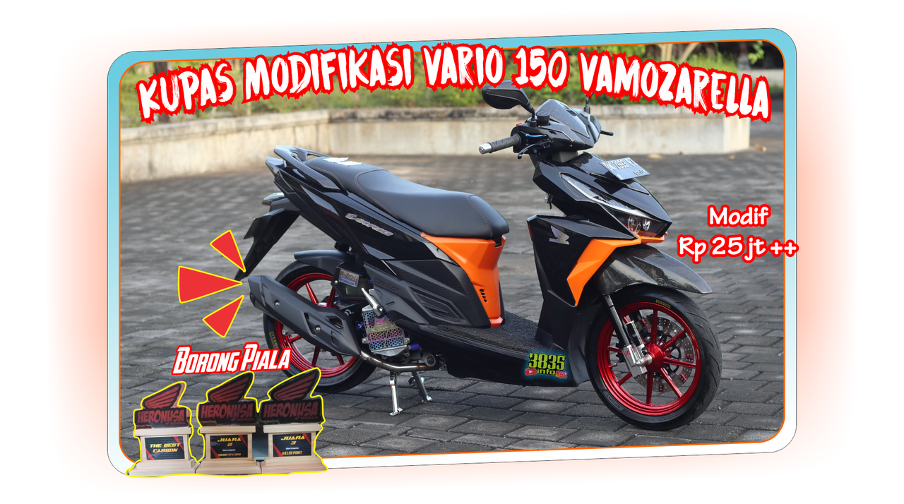 Review Vario 150 Modif Keren dan Proper Banget