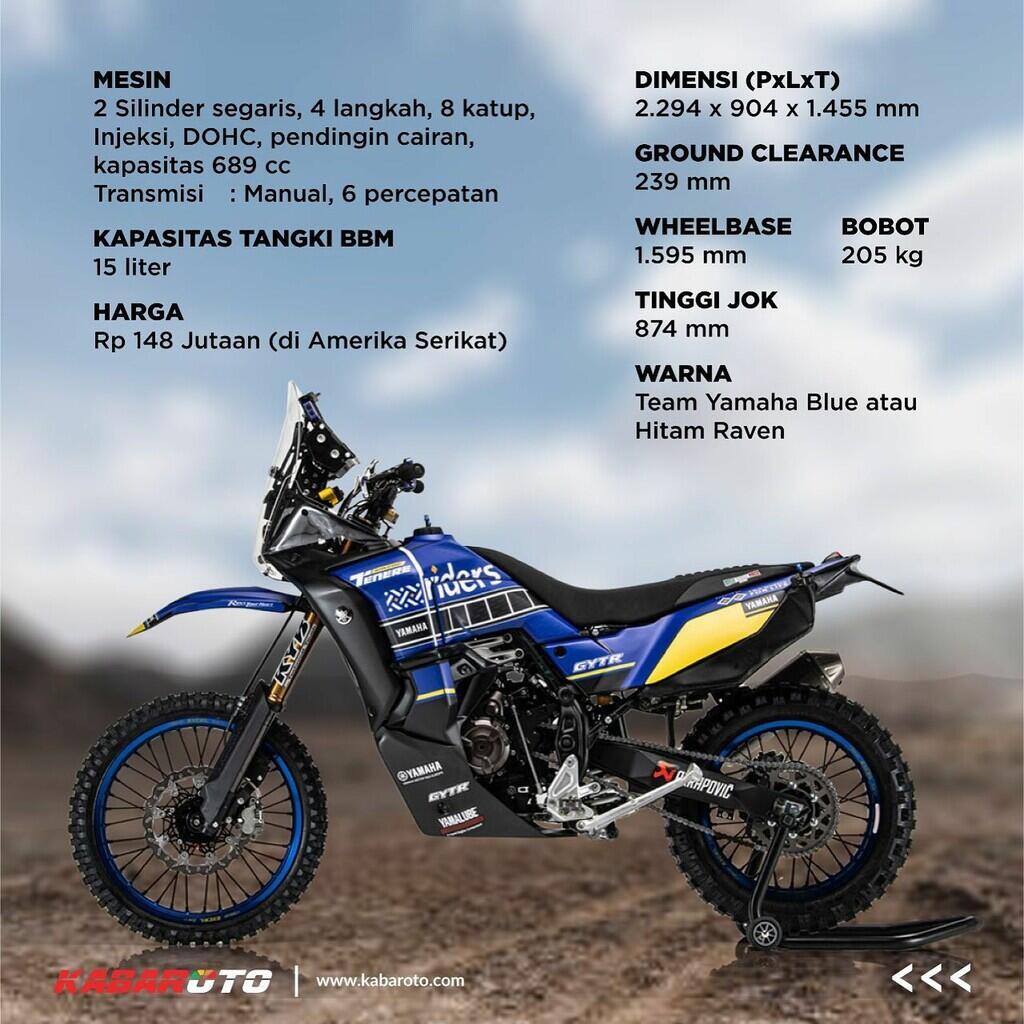 Yamaha Akan Menjajal Tenere 700 World Raid Di Ajang Africa Eco Race 2022