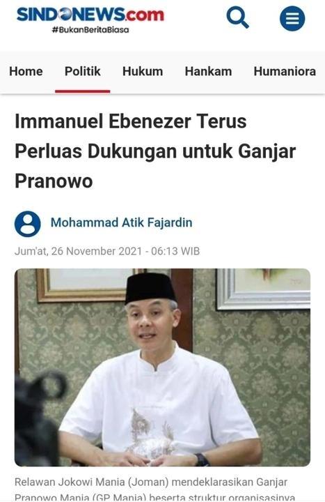 GP Mania Nilai Puan Serang Ganjar soal 'Pemimpin Ganteng Tak Bisa Kerja'