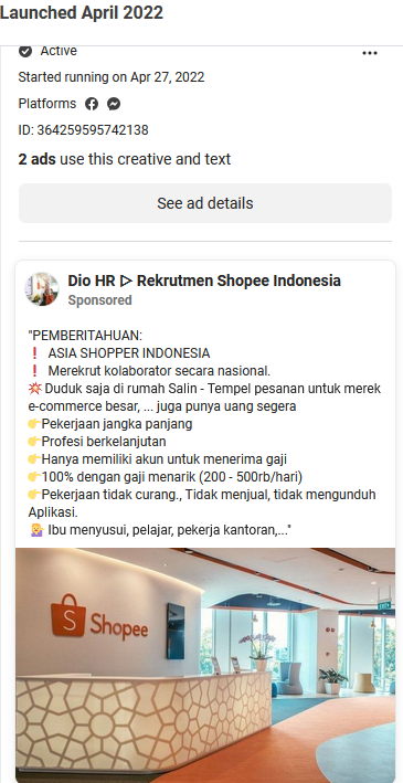 Penipuan yang lagi HOT Berkedok Shopee Mall Pembelian Fiktif 