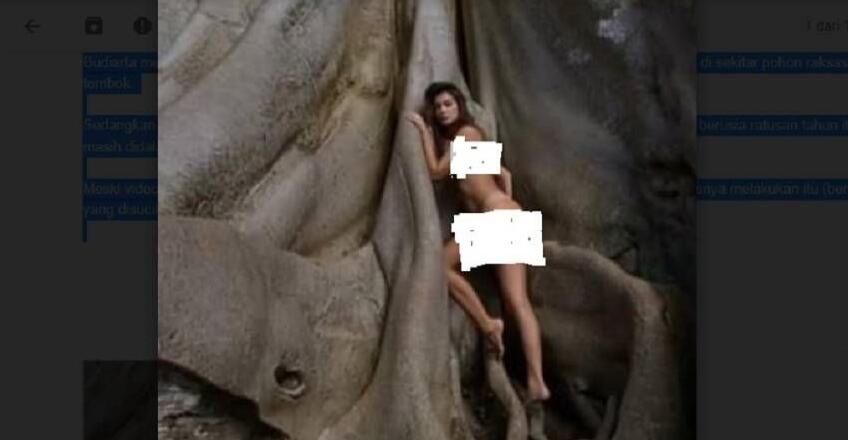 Bule Rusia Foto Bugil di Pohon Keramat, Gubernur Bali Berikan Sanksi Tegas