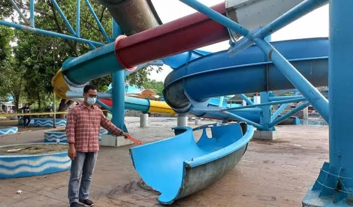 Perosotan Waterpark Surabaya Ambrol dan Celakakan Pengunjung, Harap Jadikan Pelajaran