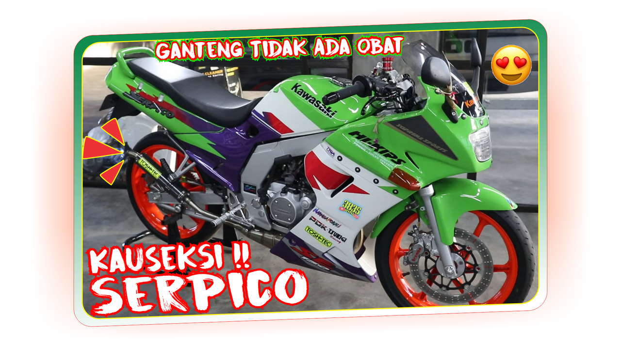 Motor Ini Seksi Banget, Kawasaki Serpico 150 Modifikasi