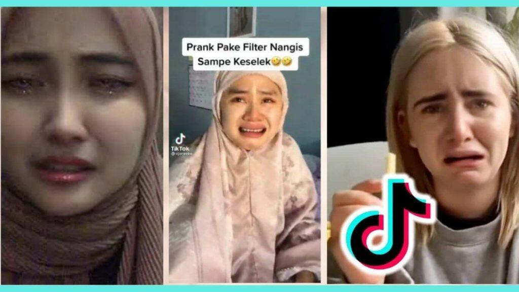 Nama Filter Atau Efek Nangis Viral TikTok - Efek Filter Nangis