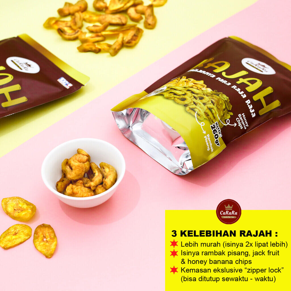 Keripik Nangka Pisang CaRaRa RAJAH Renyah Enak Nikmat Tanpa Pengawet
