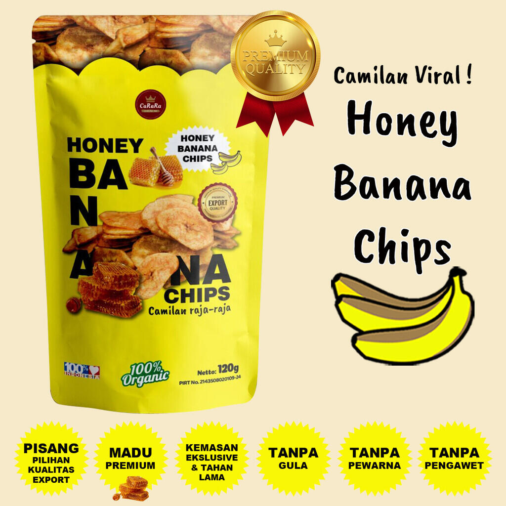 Keripik Pisang CaRaRa Honey Snack Renyah Enak Nikmat Tanpa Pengawet