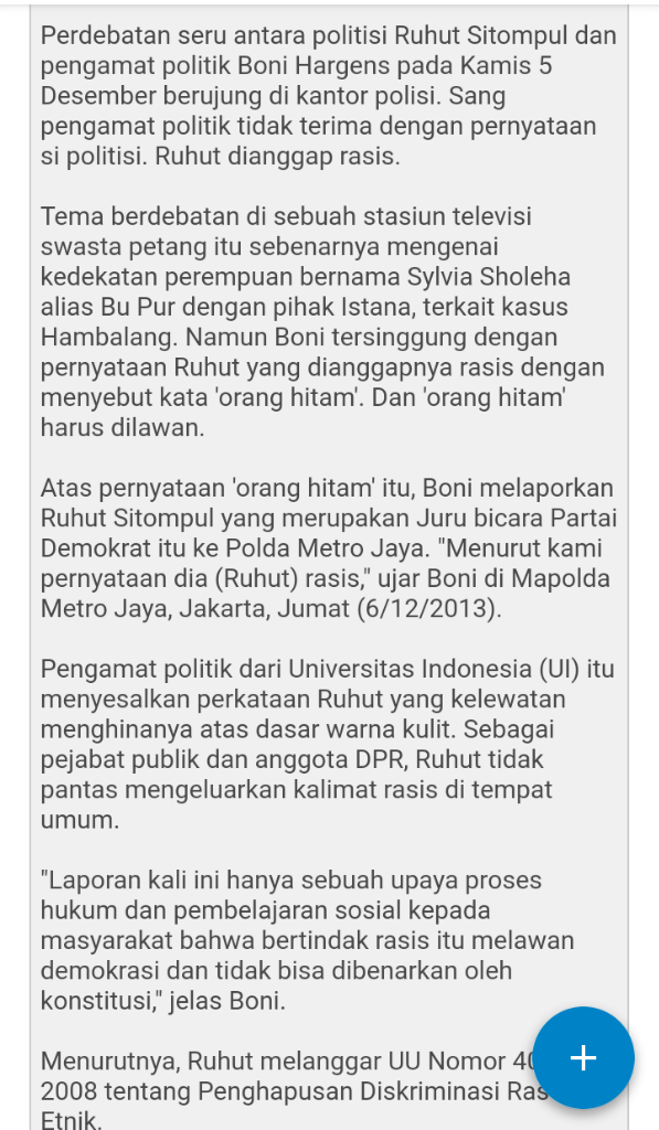 Dan Terjadi Lagi, Kini Giliran Ruhut Sitompul Melakukan Rasis Terhadap Anis Baswedan