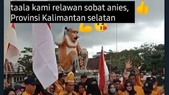 Viral, Relawan Kalimantan Selatan Deklarasi Dukung Anies Maju Capres 2024