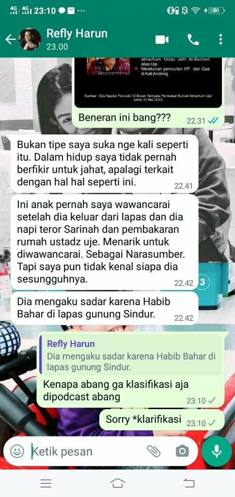 Refly Harun Bantah Bayar Rizal Afif Rp 7 Juta untuk Sampaikan Keterangan Palsu