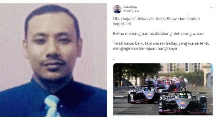 Formula E Raih Potensi Untung Sampai Rp2,5 T, Helmi Felis: Anies Baswedan Pantas 