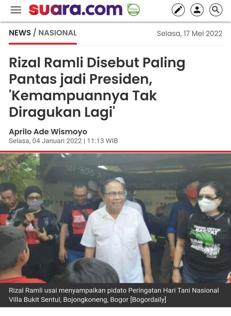 Rizal Ramli: Indonesia akan Lebih Baik dan Damai Jika Jokowi Mundur