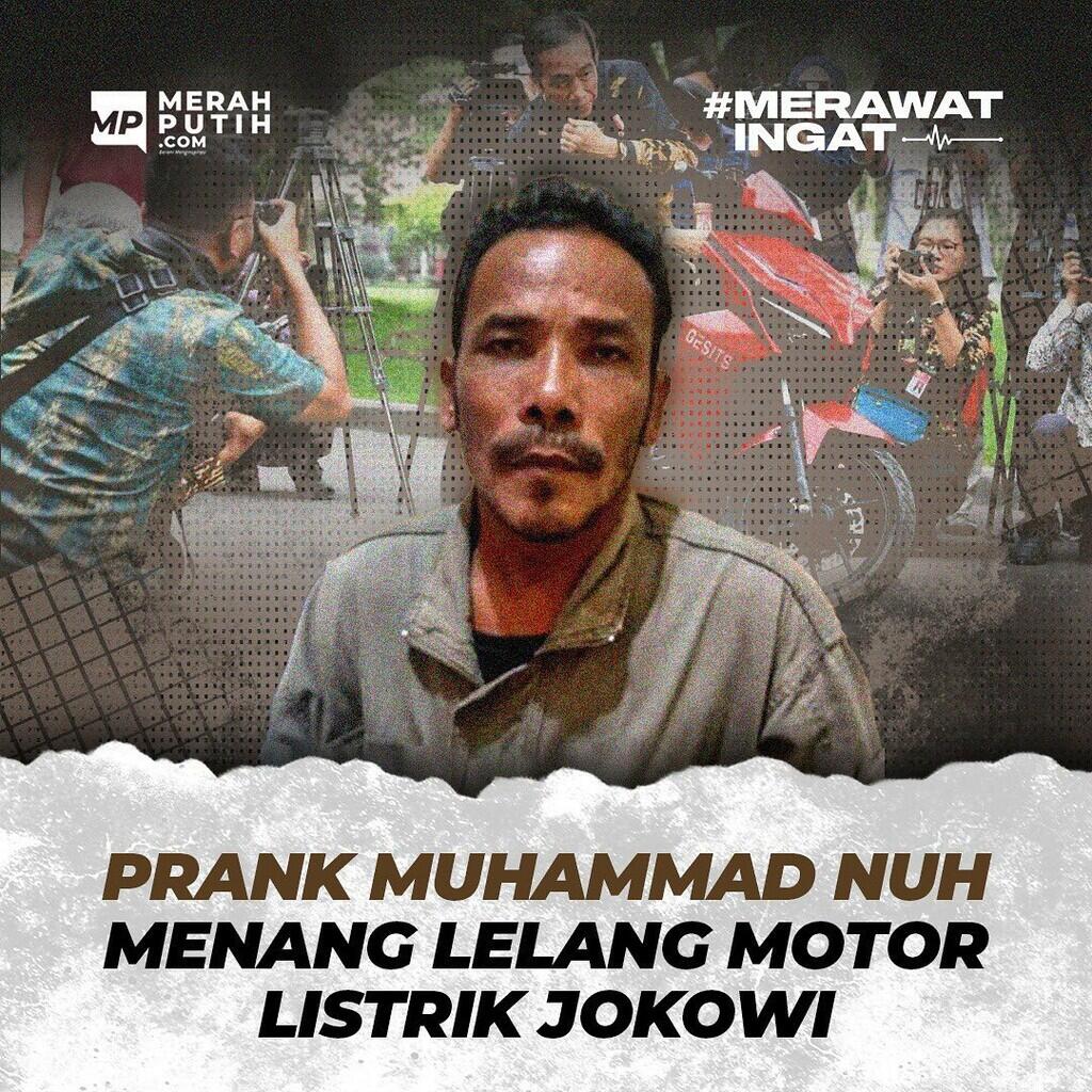 Prank Muhammad Nuh Menang Lelang Motor Listrik Jokowi