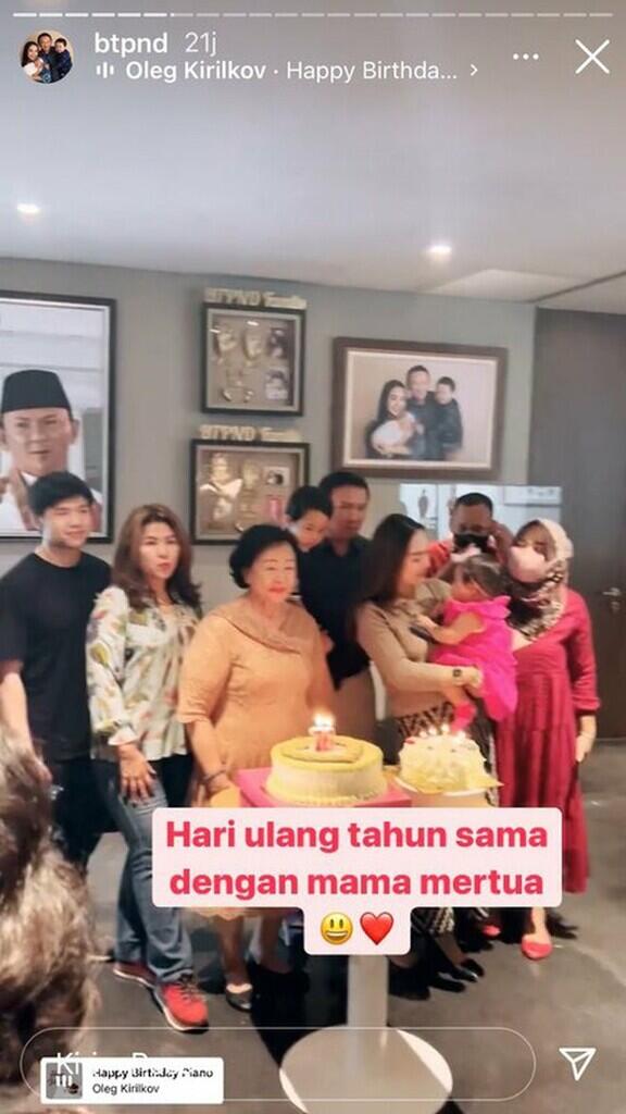 10 Momen Ultah Puput Nastiti yang ke-25, Dirayakan Bareng Ibu Mertua