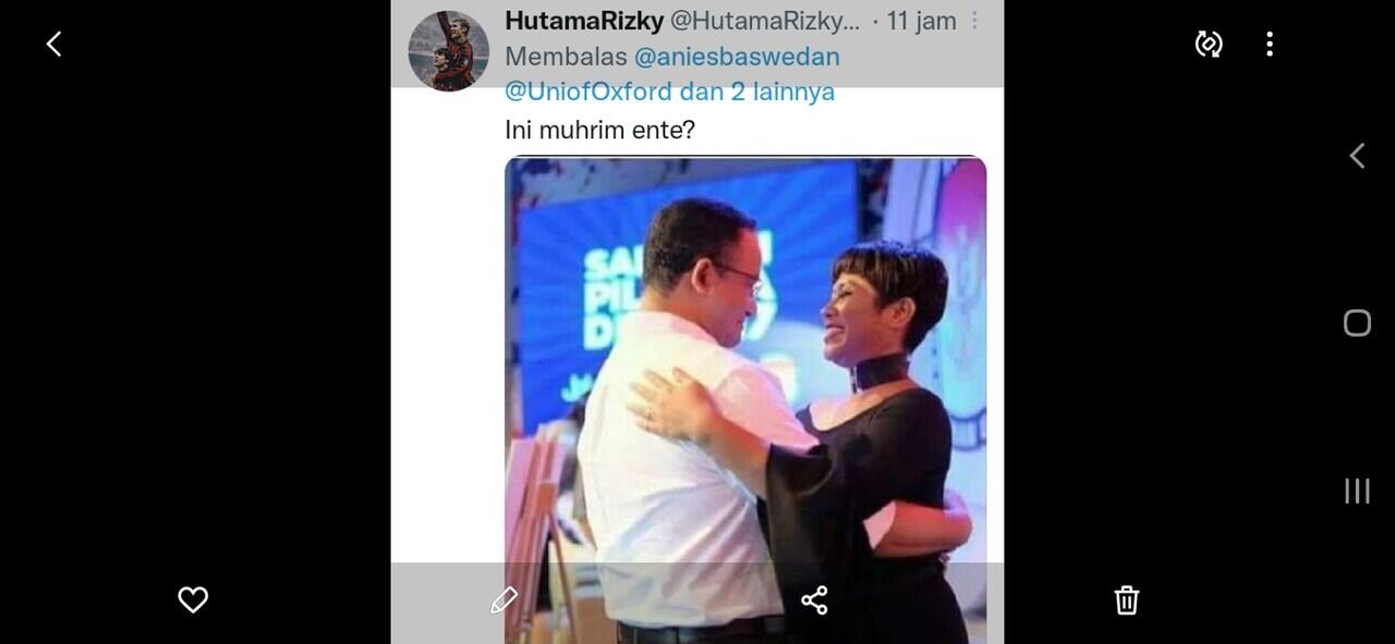 Viral Netizen Sebar Foto Diduga Anies Baswedan Peluk Mesra Wanita: Ini Muhrim Ente?!