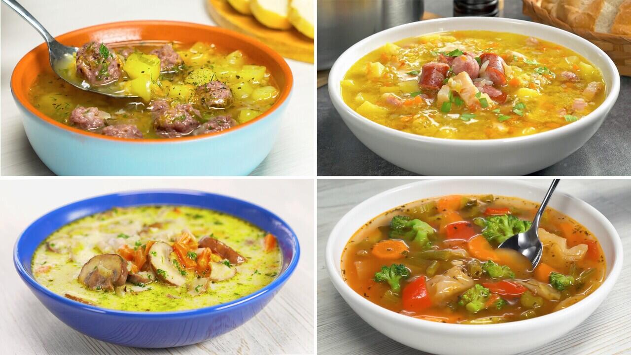4 Easy Delicious SOUP Recipes || HEARTY CLASSIC HOMEMADE
