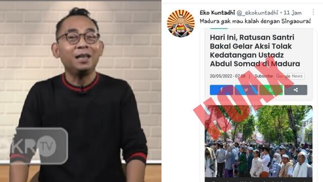 Sebar Hoax Soal Santri di Madura Tolak UAS, Netizen: Tangkap Eko Kuntadhi