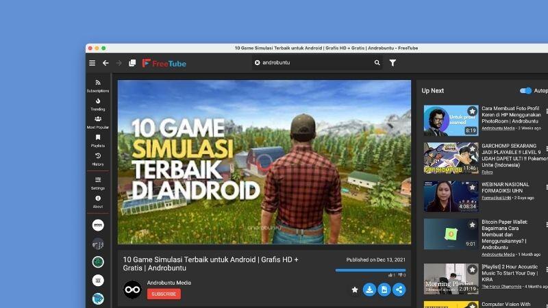 FreeTube: Aplikasi Pemutar YouTube yang Ramah Privasi untuk macOS, Linux dan Windows
