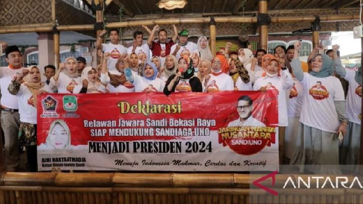 Relawan Jawara Bekasi Dukung Sandiaga Uno jadi Capres 2024