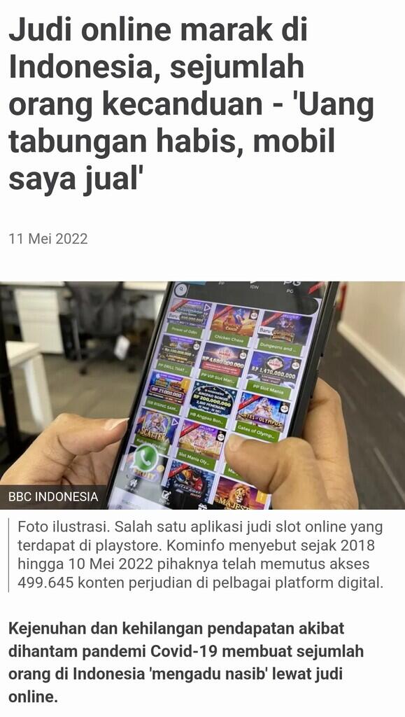 Judi Online Gentayangan, Driver Ojol Banyak yang Tergiur Ikut Main