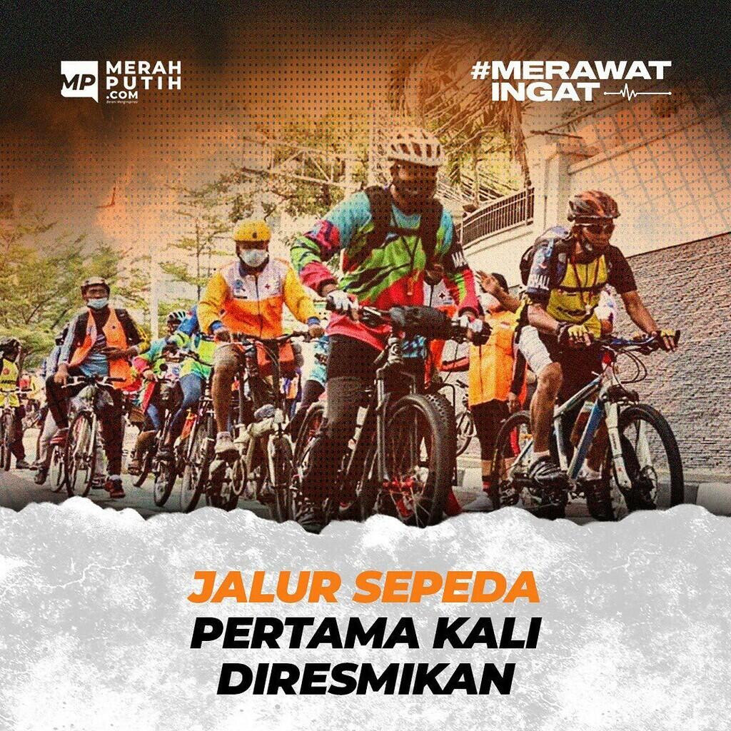 Jalur Sepeda Pertama Kali Diresmikan