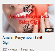 Amalan Penyembuh Sakit Gigi