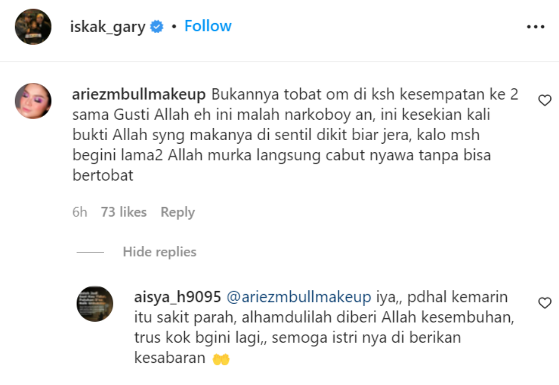 Gary Iskak Sempat Nyatakan Hijrah Namun Terjebak Narkoba, Begini Tanggapan Istrinya