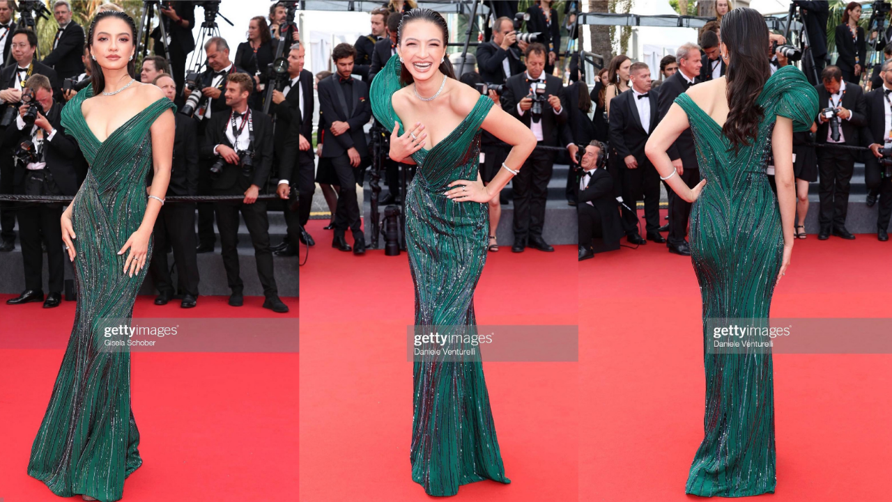 Cantiknya Raline Shah Di Red Carpet Cannes Film Festival, Anggun Dan Menawan