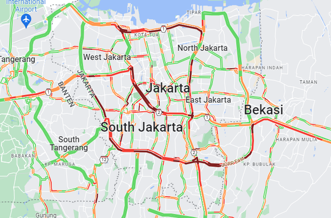 Tol Dalam Kota Jakarta-JORR Macet Parah Malam Ini