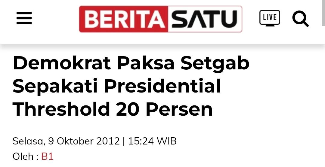 PKS Pastikan Akan Ajukan Uji Materi Presidential Threshold ke MK