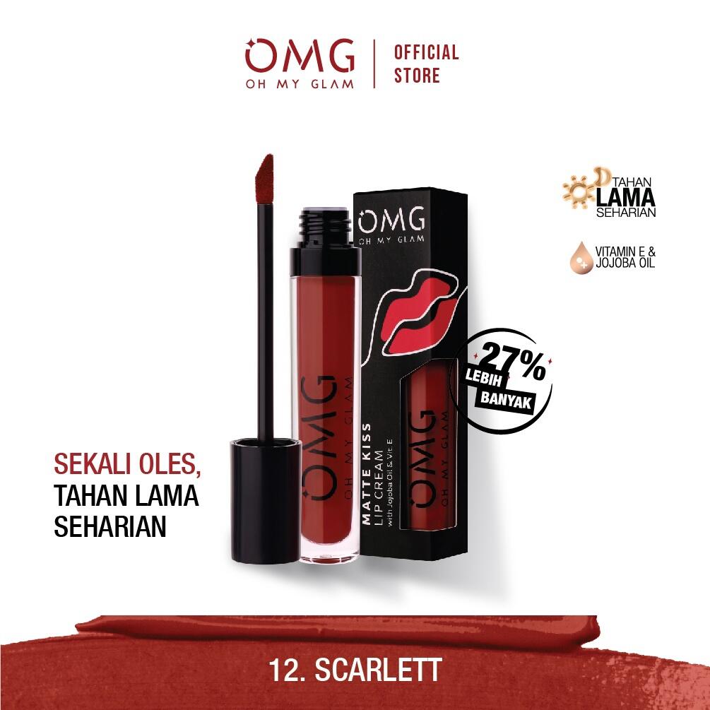 OMG OH MY GLAM Matte Kiss Lip Cream 12 Scarlett 3.5 g