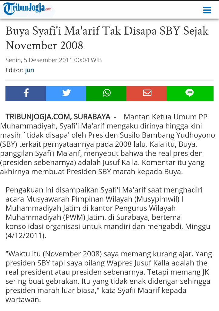 Zen Assegaf Alias Habib Kribo Soroti Hubungan SBY dan Buya Syafii Maarif