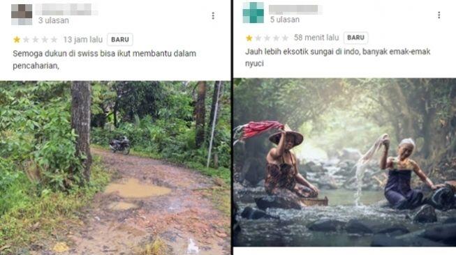 Netizen Indonesia Ramai-ramai Beri Bintang Satu di Ulasan Sungai Aare Google Maps