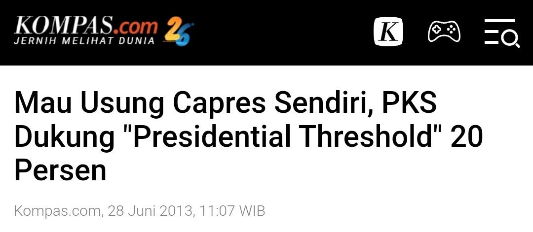 Presiden PKS Ajak Parpol Lain Gugat Presidential Threshold 20 Persen
