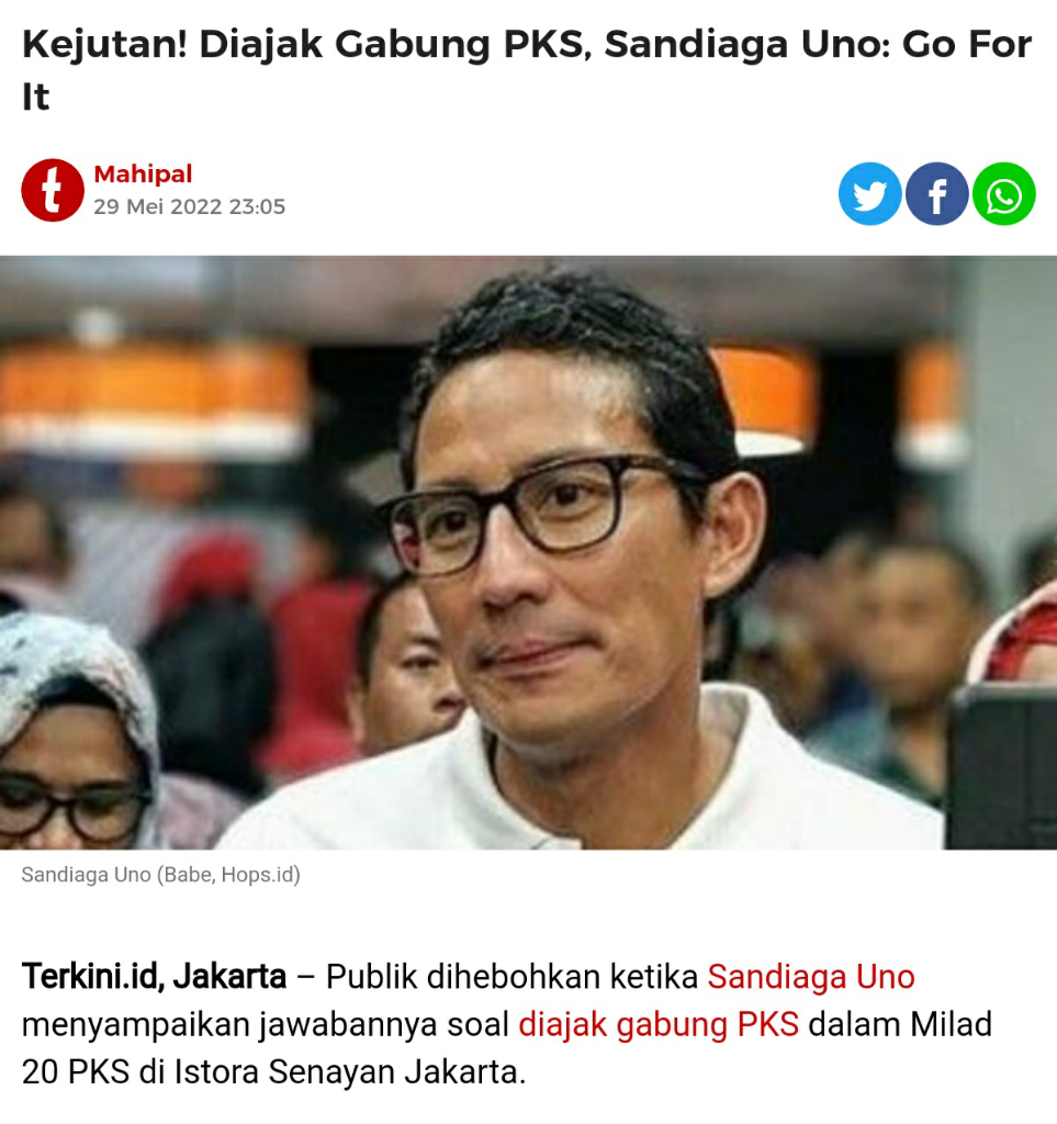 Ngaku Terbuka Bergabung Dengan Koalisi Mana Saja, Aboe Bakar: PKS Dilepas Bebas!