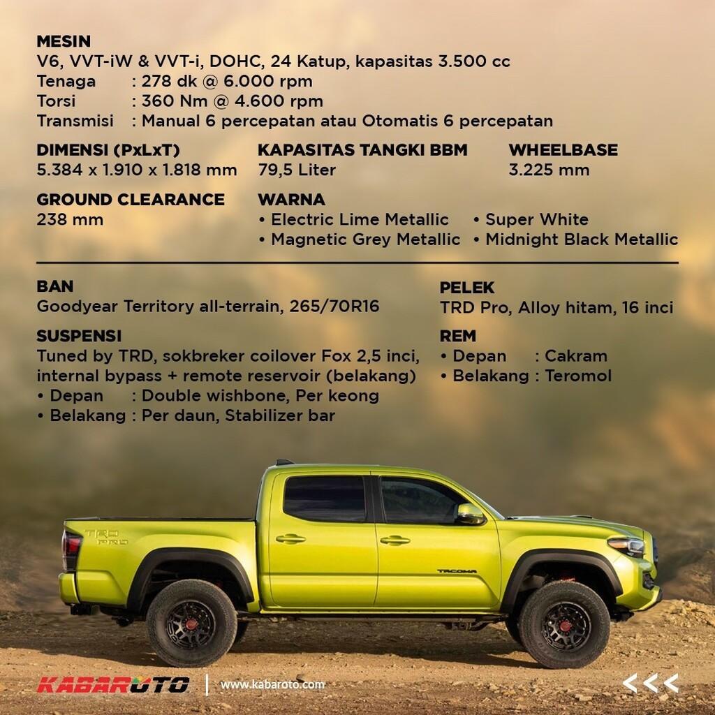 Toyota Tacoma TRD Pro Sudah Siap Tempur