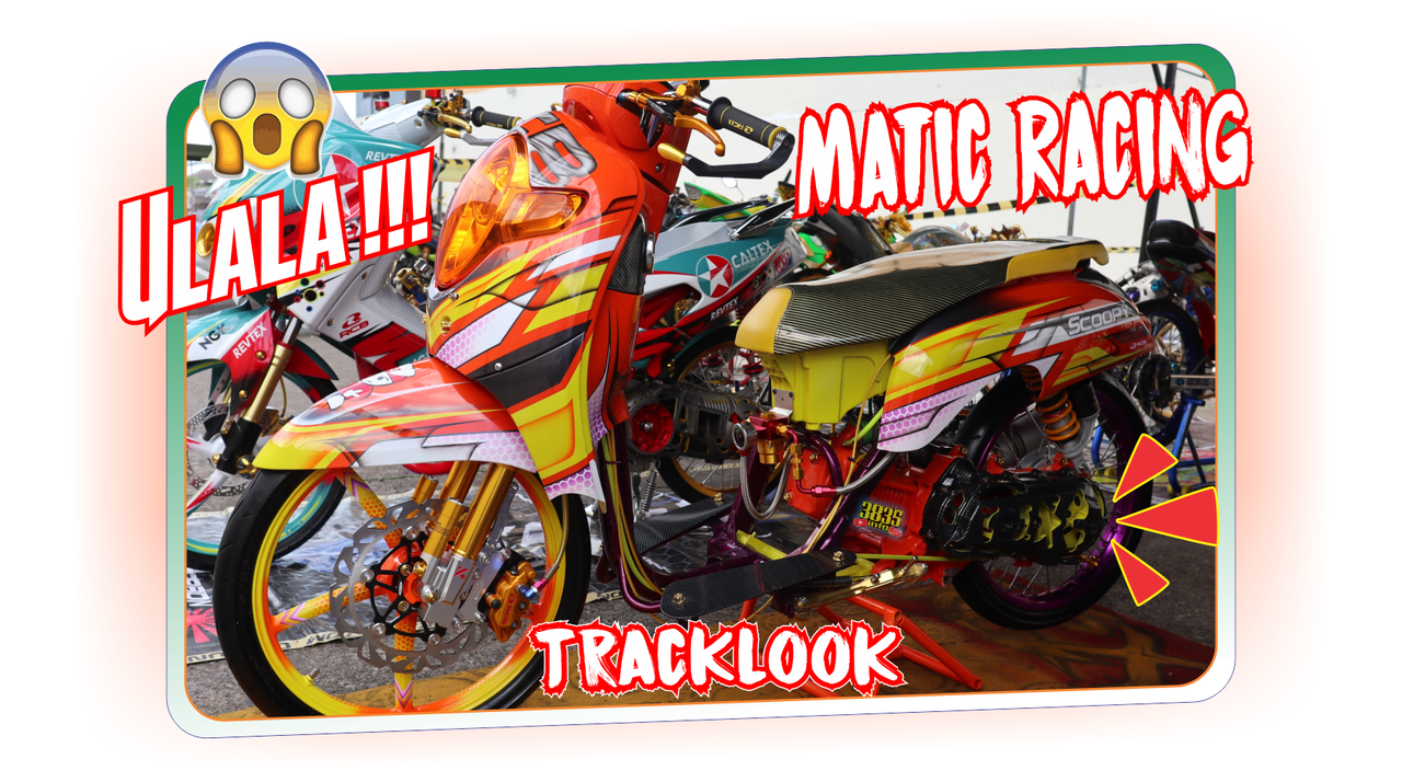 Scoopy Tracklook Modifikasi Full Airbrush Keren