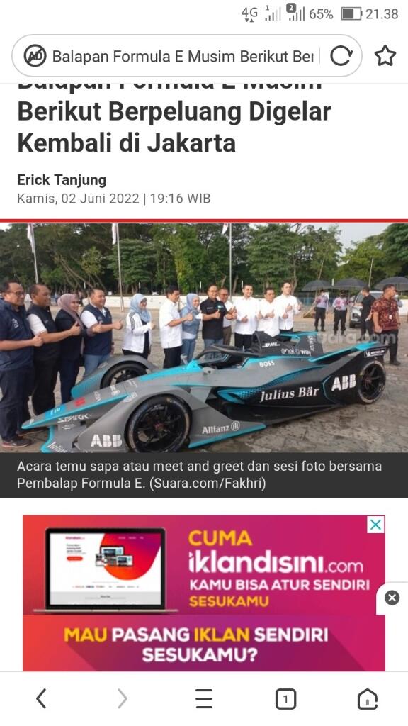 Erick Thohir No Comment soal BUMN Tak Sponsori Formula E Jakarta