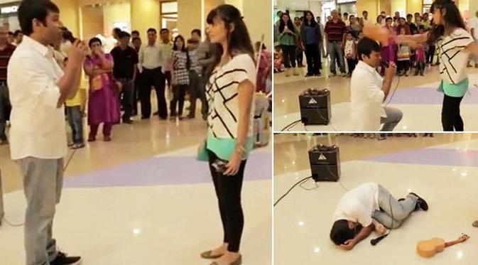 Cinta Ditolak Telak, Pala Malah Digetok Gitar, Nangis Peluk Sujud di Kaki Ayang