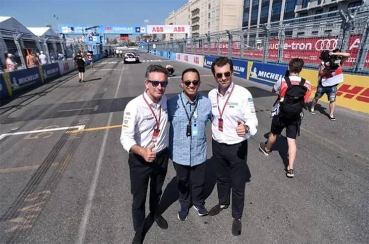 Ditemani Anies,Bos Formula E Terkagum-kagum Lihat Jakarta International EPrix Circuit