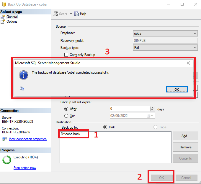 Cara Melakukan DUMP/Backup SQL Server dengan SSMS (SQL Server Management Studio)