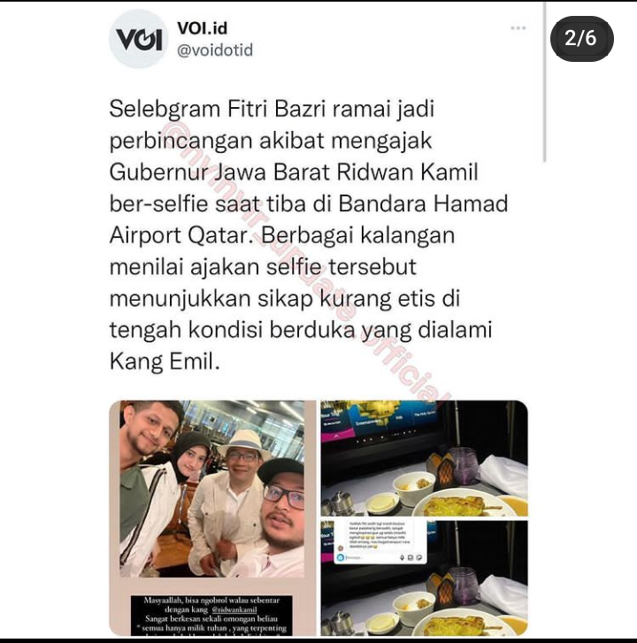 Efek Foto Selfie dengan Ridwan Kamil Selebgram Cantik Kena Semprot Netizen