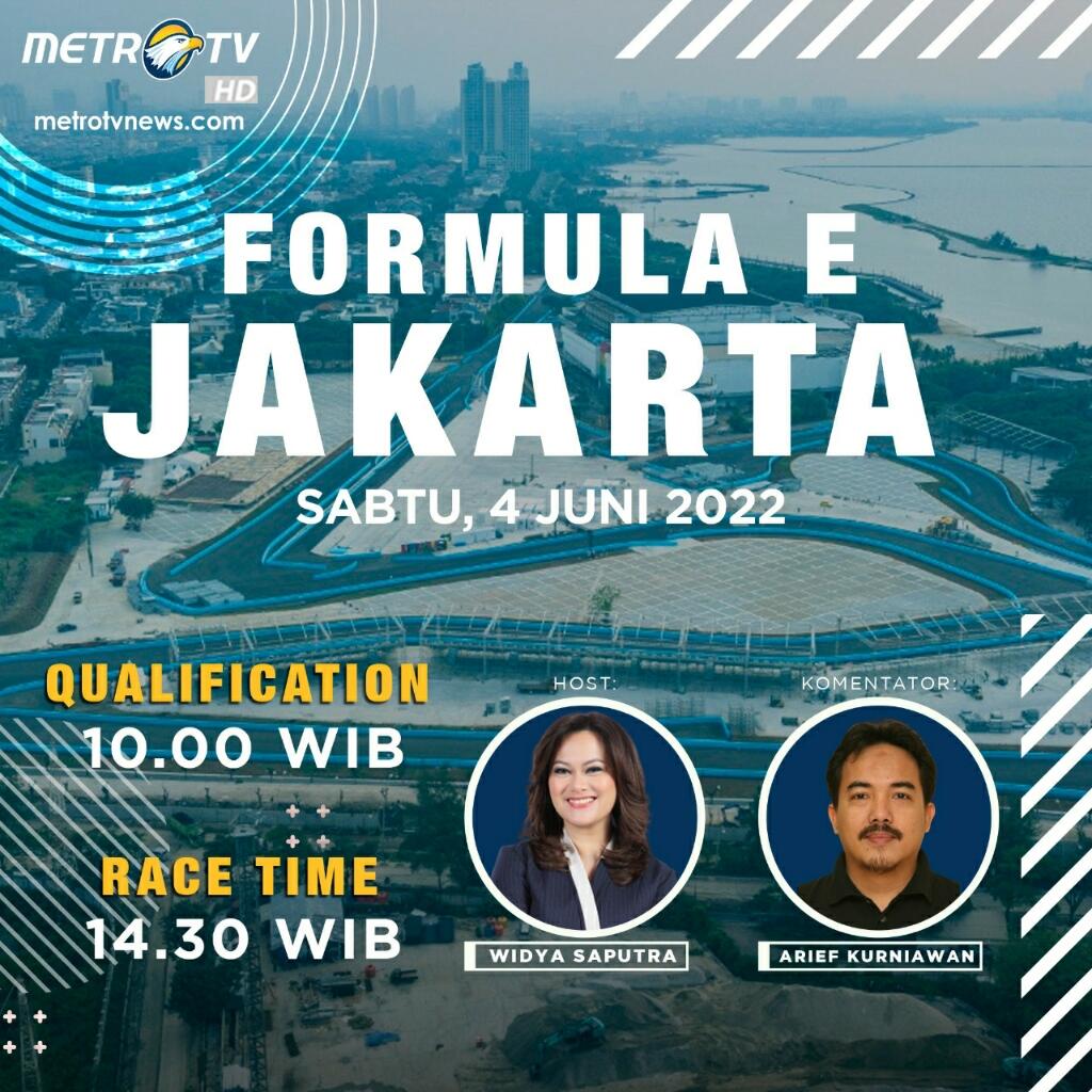 Jadwal Siaran Langsung Formula E di RCTI, iNews & Metro TV & Link Streaming TV Online