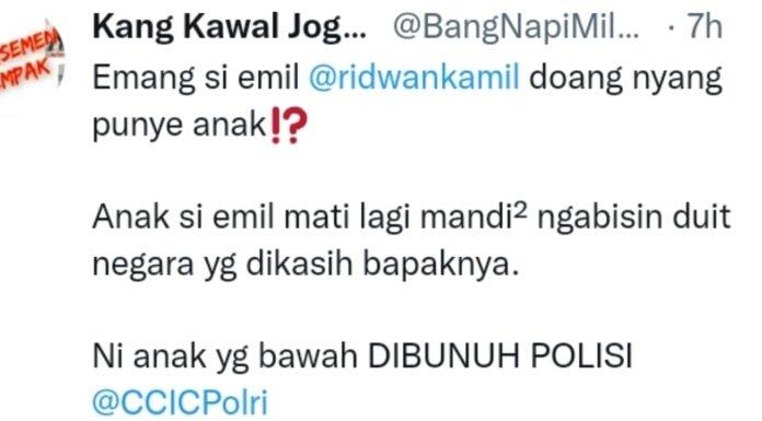 Sindir Keras Kematian Eril, Netizen: Dia Mati Habisin Duit Negara