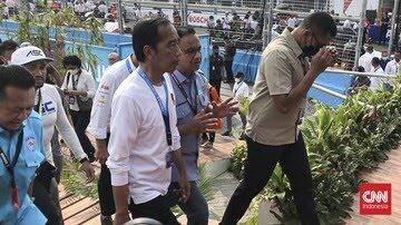 Tawa Jokowi dengan Sahroni di Formula E, Anies dan Puan Asik Ngobrol