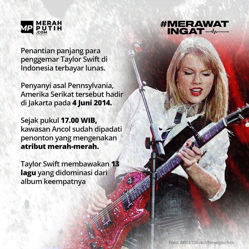 Konser Merah Taylor Swift di Ancol