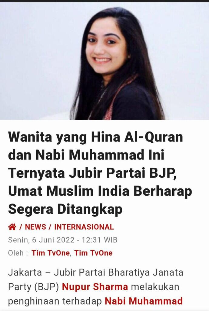 Wanita yang Hina Al-Quran dan Nabi Muhammad Ini Ternyata Jubir Partai
